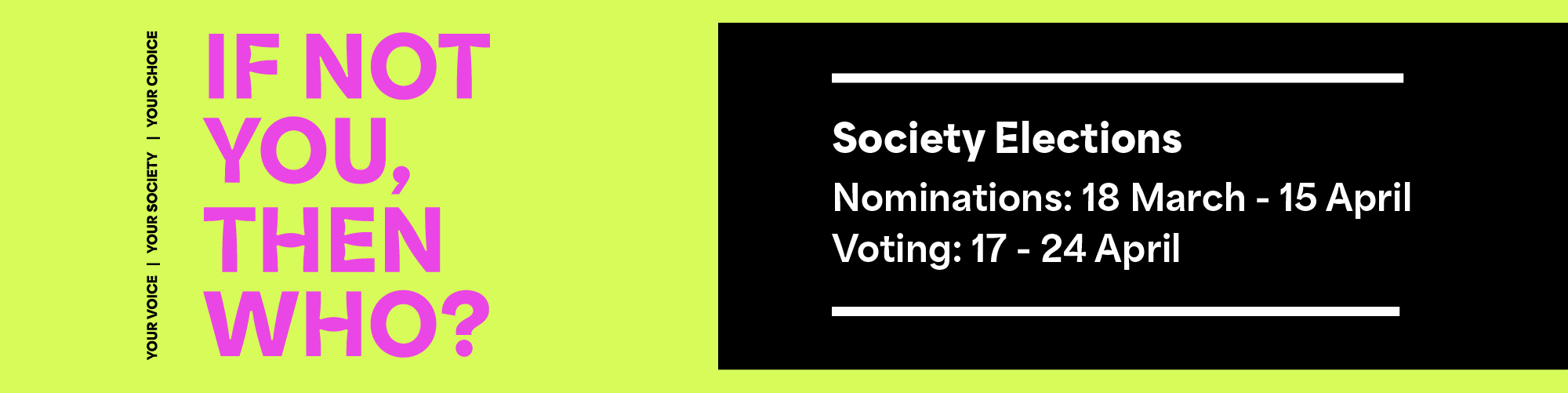 If not you, then who?